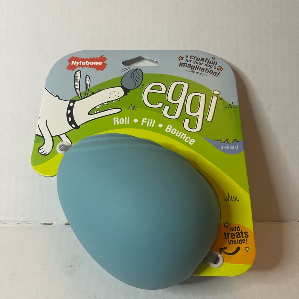 Nylabone Eggi Roll Fill Bounce Dog Toy